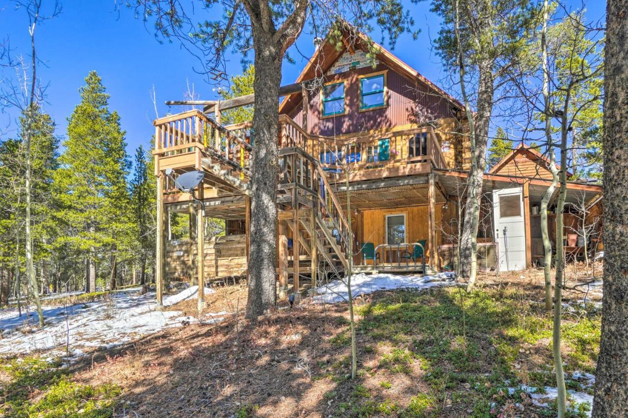 Secluded Black Hawk Log Cabin With Fire Pit! Екстер'єр фото